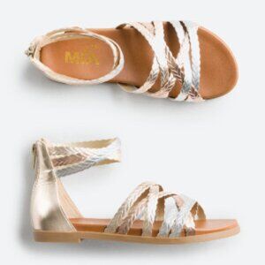 MIA Feyth Gladiator Sandal  5Y | Gold/Silver New